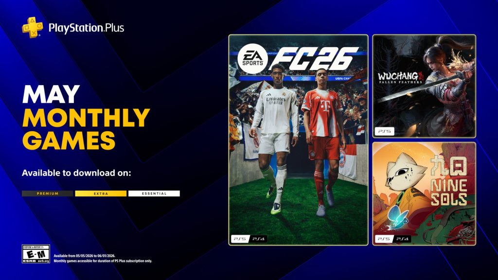 Wuchang Fallen Feathers PS Plus May 2026 artwork